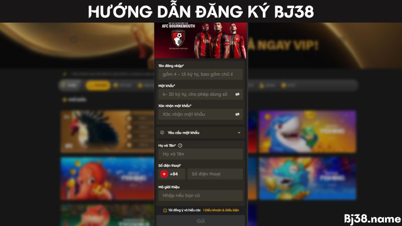 Hướng dẫn đăng ký Bj38